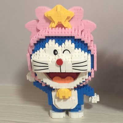 Balody 16230 Zodiac Anime Doraemon Virgo Cat Robot Animal Pet Model Mini Diamond Blocks Bricks Building 4 - LOZ MALL