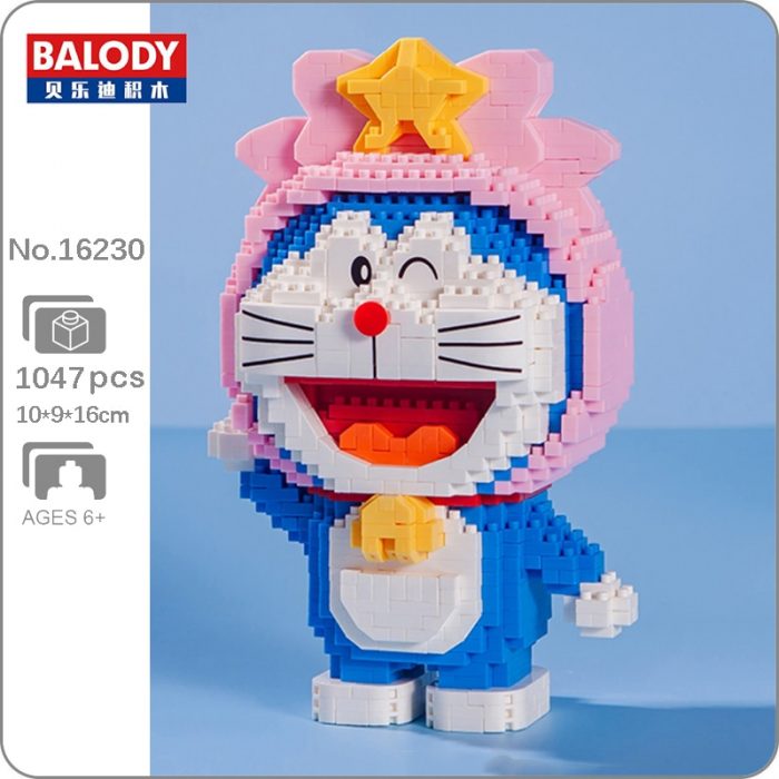 Balody 16230 Zodiac Anime Doraemon Virgo Cat Robot Animal Pet Model Mini Diamond Blocks Bricks Building - LOZ MALL