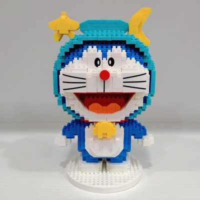 Balody 16231 Zodiac Anime Doraemon Libra Cat Robot Animal Pet Model Mini Diamond Blocks Bricks Building 1 - LOZ MALL