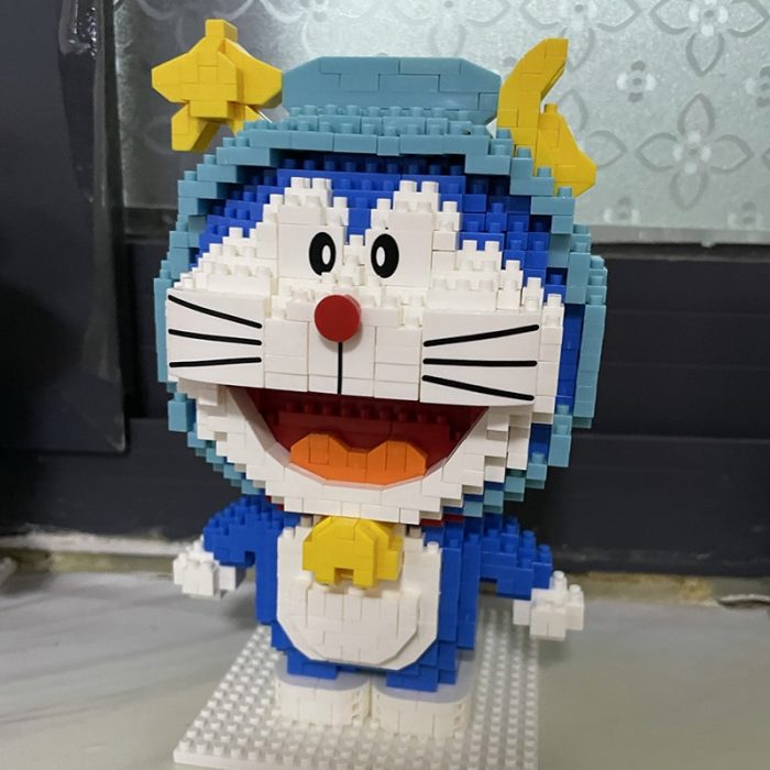 Balody 16231 Zodiac Anime Doraemon Libra Cat Robot Animal Pet Model Mini Diamond Blocks Bricks Building 3 - LOZ MALL