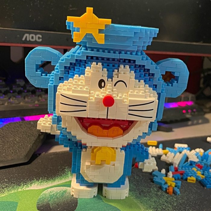 Balody 16235 Zodiac Anime Doraemon Aquarius Cat Robot Animal 3D Mini Diamond Blocks Bricks Building Toy 3 - LOZ MALL