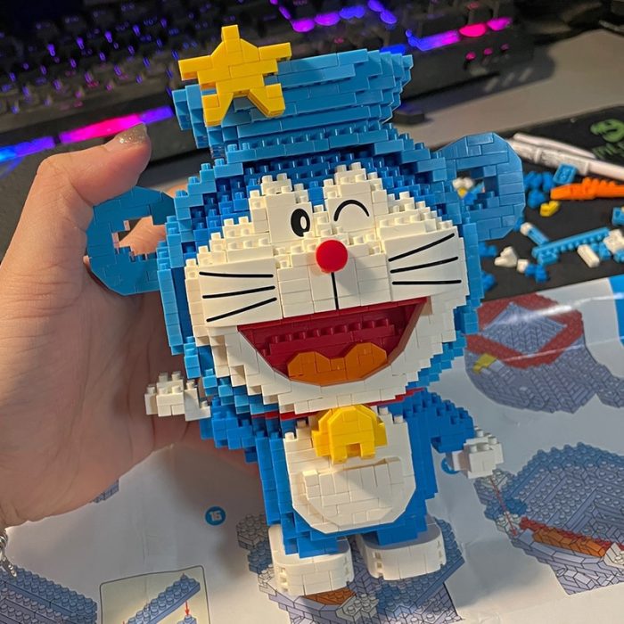 Balody 16235 Zodiac Anime Doraemon Aquarius Cat Robot Animal 3D Mini Diamond Blocks Bricks Building Toy 5 - LOZ MALL