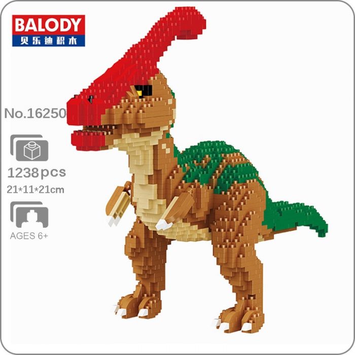 Balody 16250 Jurassic Period Dinosaur Parasaurolophus Monster Mini Diamond Blocks Bricks Building Toy For Children Gift - LOZ MALL