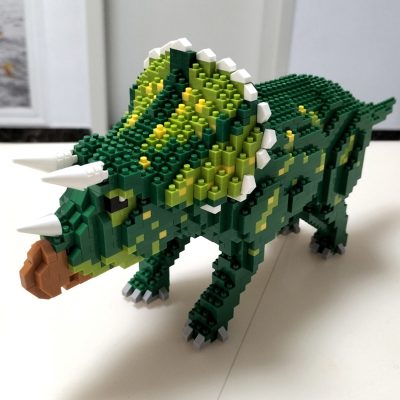 Balody 16251 Jurassic Period Dinosaur Triceratops Monster DIY Mini Diamond Blocks Bricks Building Toy For Children 3 - LOZ Blocks Store