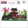 Balody 16261 World Architecture Courtyard Pavilion House Garden Tree Bridge Mini Diamond Blocks Bricks Building Toy - LOZ MALL