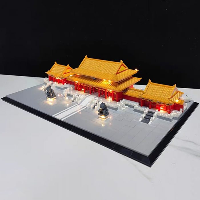 Balody 16277 Architecture Imperial Palace Hall Of Supreme Harmony Square LED Mini Diamond Blocks Bricks Building 1 - LOZ MALL