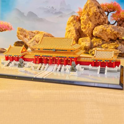 Balody 16277 Architecture Imperial Palace Hall Of Supreme Harmony Square LED Mini Diamond Blocks Bricks Building 2 - LOZ MALL