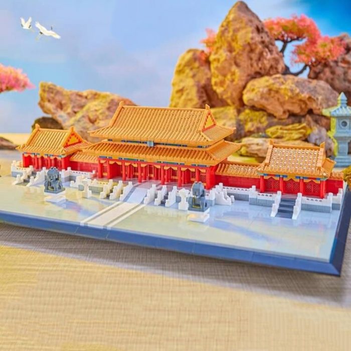 Balody 16277 Architecture Imperial Palace Hall Of Supreme Harmony Square LED Mini Diamond Blocks Bricks Building 4 - LOZ MALL