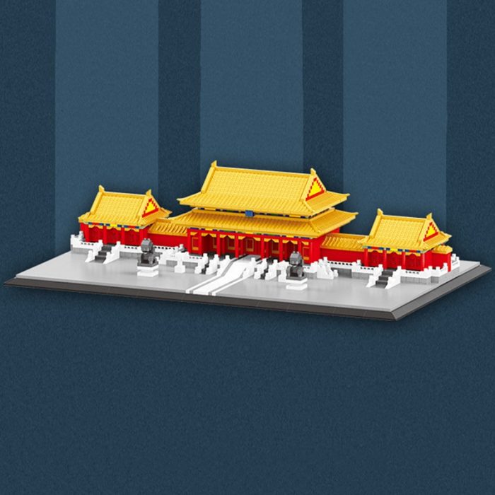 Balody 16277 Architecture Imperial Palace Hall Of Supreme Harmony Square LED Mini Diamond Blocks Bricks Building 5 - LOZ MALL