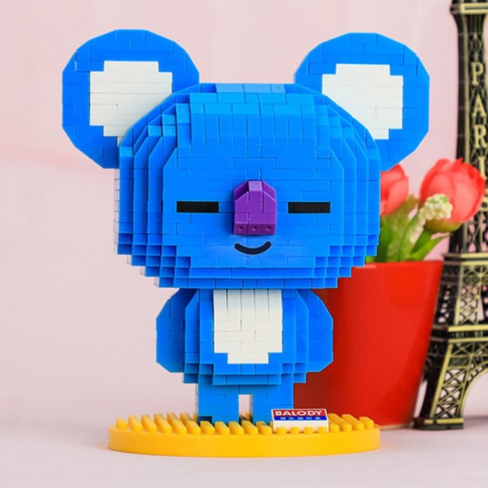 Balody 18146 Animal World Koala Bear Smile Stand Pet Doll Model Mini Diamond Blocks Bricks Building 4 - LOZ MALL