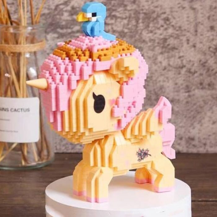 Balody 18188 Animal World Unicorn Peach Bird Fly Horse Monster Pet Doll DIY Mini Diamond Blocks 2 - LOZ MALL