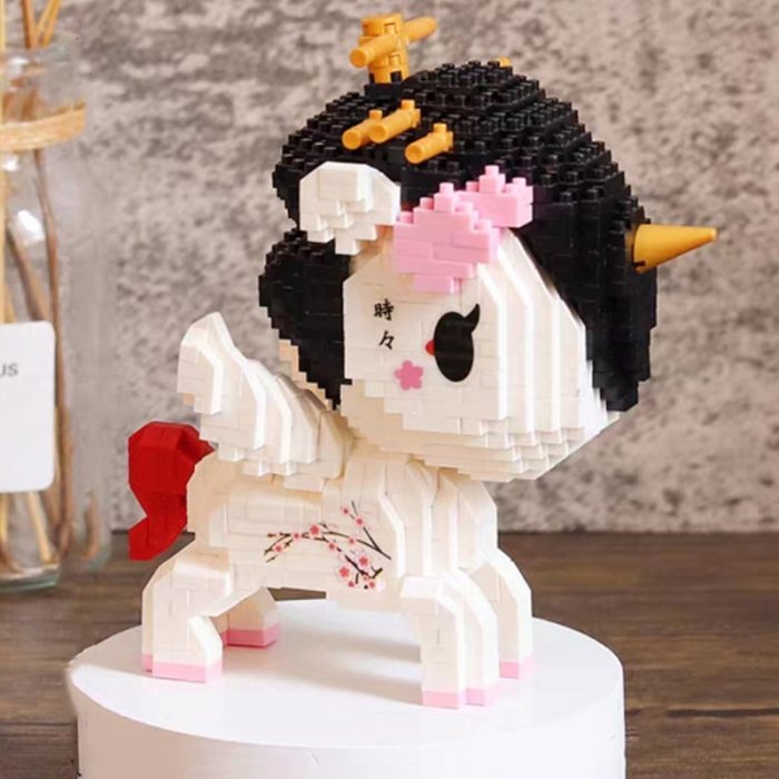 Balody 18189 Animal World Unicorn Plum Blossom Flower Fly Horse Monster Pet Mini Diamond Blocks Bricks 1 - LOZ MALL