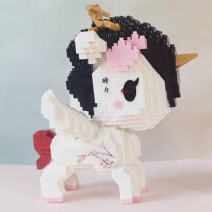 Balody 18189 Animal World Unicorn Plum Blossom Flower Fly Horse Monster Pet Mini Diamond Blocks Bricks 2 - LOZ MALL