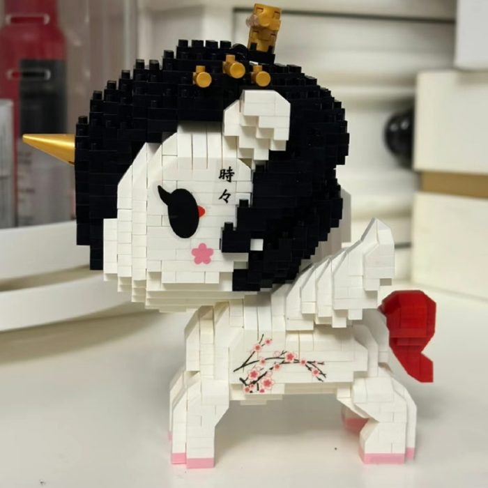 Balody 18189 Animal World Unicorn Plum Blossom Flower Fly Horse Monster Pet Mini Diamond Blocks Bricks 3 - LOZ MALL