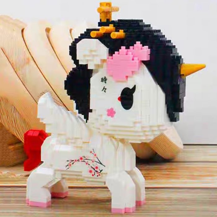 Balody 18189 Animal World Unicorn Plum Blossom Flower Fly Horse Monster Pet Mini Diamond Blocks Bricks 4 - LOZ MALL