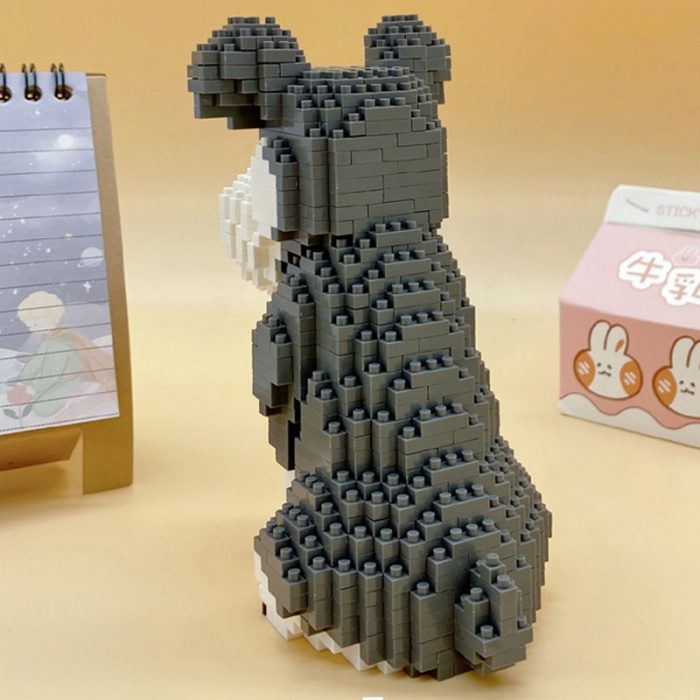 Balody 18242 Animal World Standard Schnauzer Dog Sit Pet Doll Mini Diamond Blocks Bricks Building Toy 5 - LOZ MALL