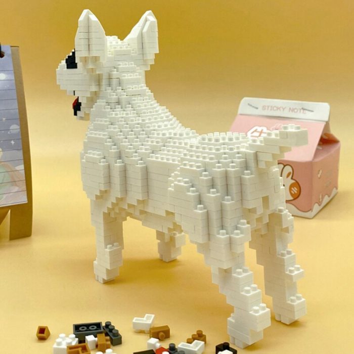 Balody 18245 Animal World Pit Bull Terrier Dog Stand Pet Doll Mini Diamond Blocks Bricks Building 5 - LOZ MALL