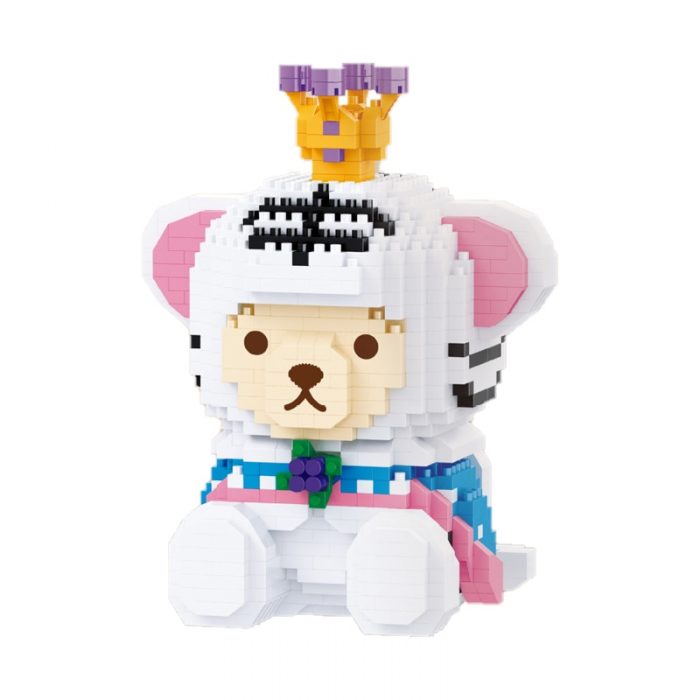 Balody 18259 White Tiger King Dressed up Bear Animal Disguise Mini Diamond Blocks Bricks Building Toy 2 - LOZ MALL