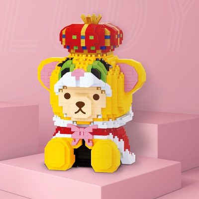 Balody 18260 Yellow Tiger King Dressed up Bear Animal Disguise Mini Diamond Blocks Bricks Building Toy 1 - LOZ MALL