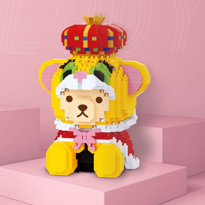 Balody 18260 Yellow Tiger King Dressed up Bear Animal Disguise Mini Diamond Blocks Bricks Building Toy 1 - LOZ MALL