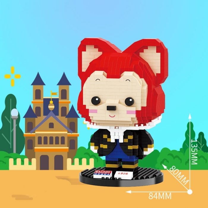 Balody 18304 Gentlema Little Red Baby Fox Boy Pet Cute Animal Model Mini Diamond Blocks Bricks 2 - LOZ MALL