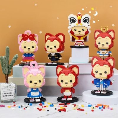 Balody 18304 Gentlema Little Red Baby Fox Boy Pet Cute Animal Model Mini Diamond Blocks Bricks 4 - LOZ MALL