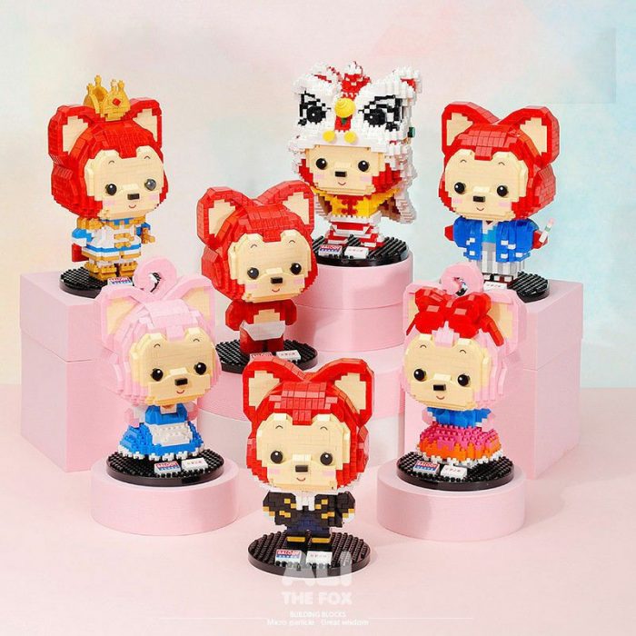 Balody 18304 Gentlema Little Red Baby Fox Boy Pet Cute Animal Model Mini Diamond Blocks Bricks 5 - LOZ MALL