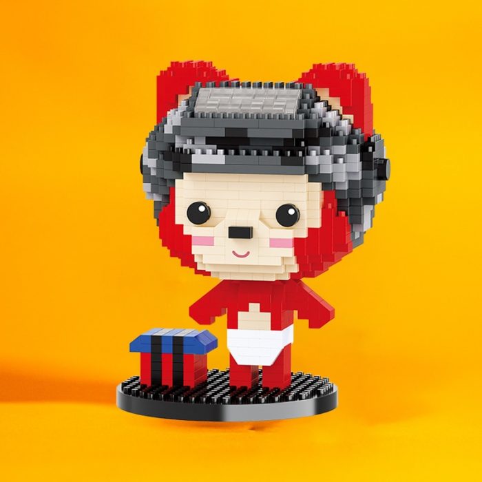 Balody 18314 Army Pilot Little Red Baby Fox Boy Pet Cute Animal Mini Diamond Blocks Bricks 4 - LOZ MALL