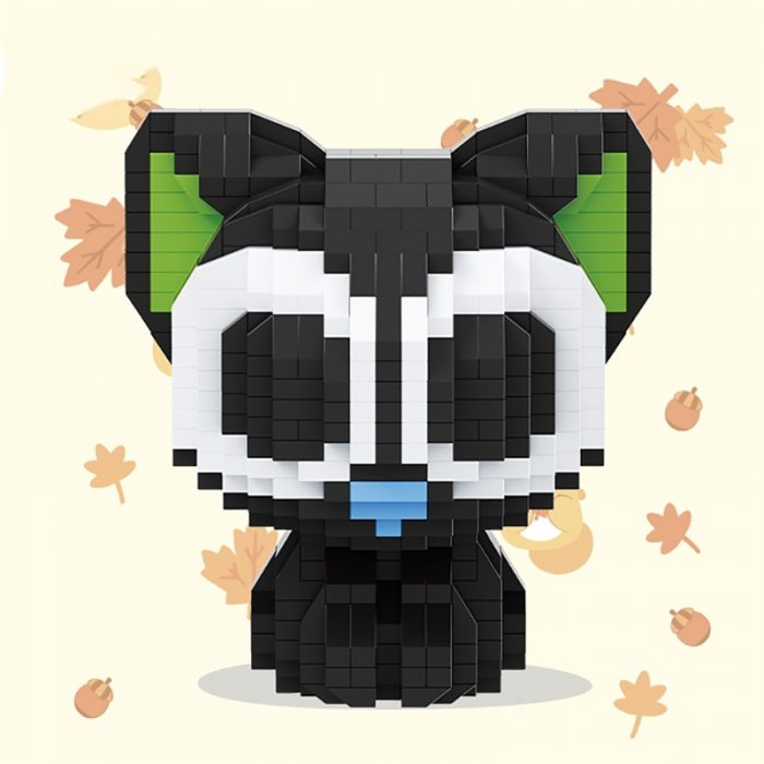 Balody 18315 Big Eyes Black Cat Cute Cartoon Animal Monster Pet Mini Diamond Blocks Bricks Building 3 - LOZ MALL