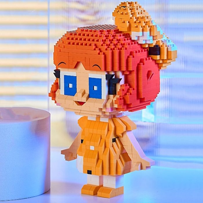 Balody 18419 Anime Mighty Atom Astro Boy Suzu Robot Girl Doll Mini Diamond Blocks Bricks Building 3 - LOZ MALL