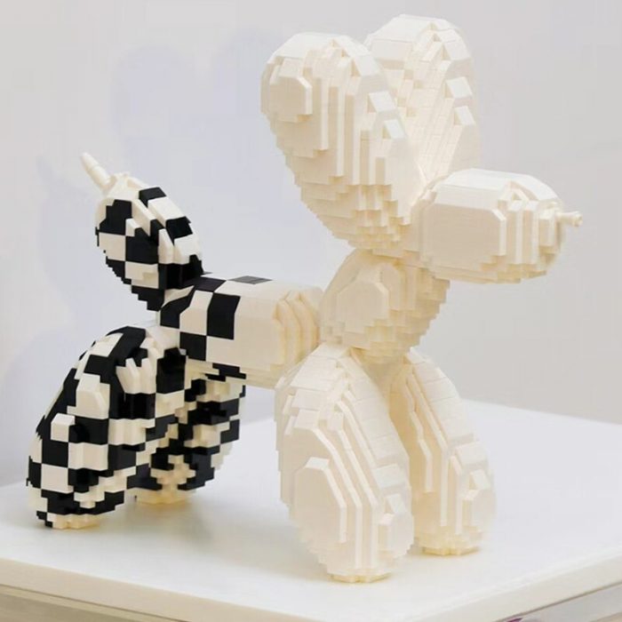 Balody 18441 Animal World White Balloon Dog Puppy Mosaic Pet 3D Mini Diamond Blocks Bricks Building 1 - LOZ MALL