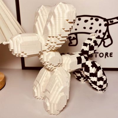 Balody 18441 Animal World White Balloon Dog Puppy Mosaic Pet 3D Mini Diamond Blocks Bricks Building 2 - LOZ MALL