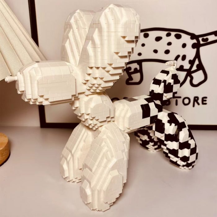 Balody 18441 Animal World White Balloon Dog Puppy Mosaic Pet 3D Mini Diamond Blocks Bricks Building 2 - LOZ MALL