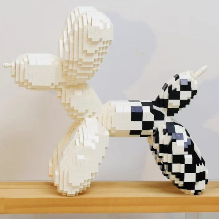 Balody 18441 Animal World White Balloon Dog Puppy Mosaic Pet 3D Mini Diamond Blocks Bricks Building 3 - LOZ MALL