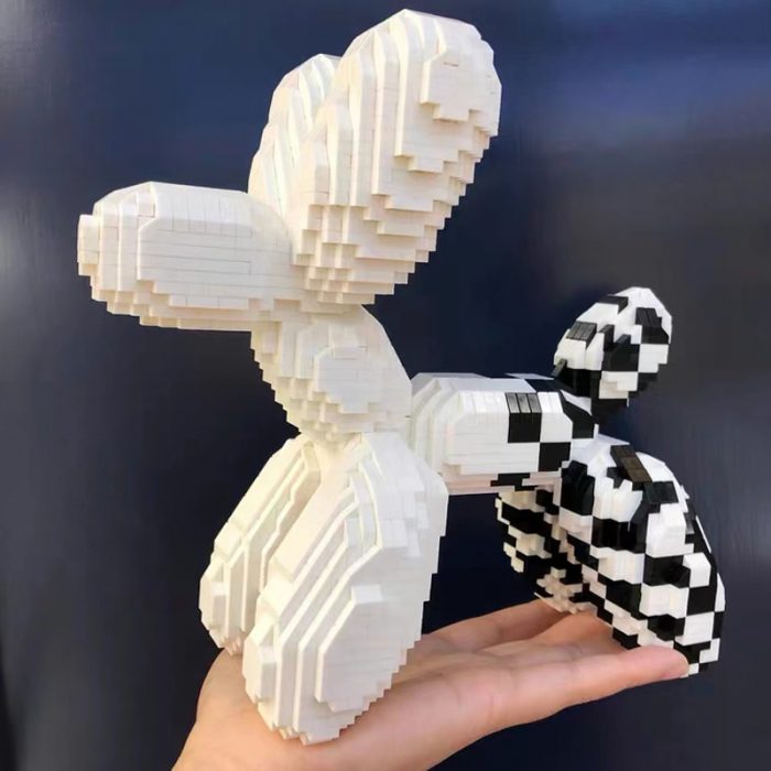 Balody 18441 Animal World White Balloon Dog Puppy Mosaic Pet 3D Mini Diamond Blocks Bricks Building 4 - LOZ MALL