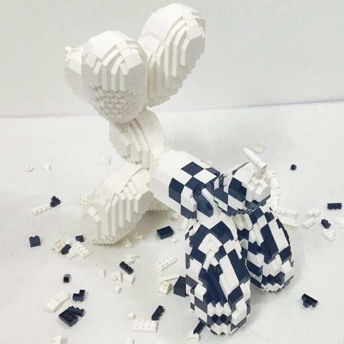 Balody 18441 Animal World White Balloon Dog Puppy Mosaic Pet 3D Mini Diamond Blocks Bricks Building 5 - LOZ MALL