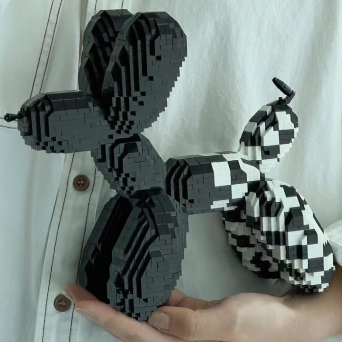 Balody 18442 Animal World Black Balloon Dog Puppy Mosaic Pet 3D Mini Diamond Blocks Bricks Building 1 - LOZ MALL