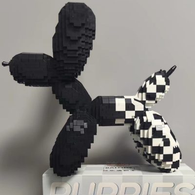 Balody 18442 Animal World Black Balloon Dog Puppy Mosaic Pet 3D Mini Diamond Blocks Bricks Building 3 - LOZ MALL