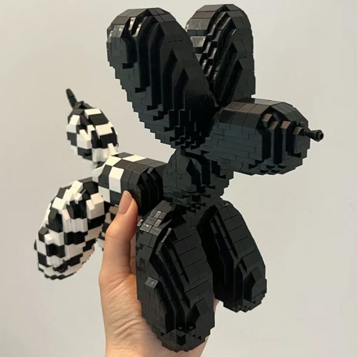Balody 18442 Animal World Black Balloon Dog Puppy Mosaic Pet 3D Mini Diamond Blocks Bricks Building 4 - LOZ MALL