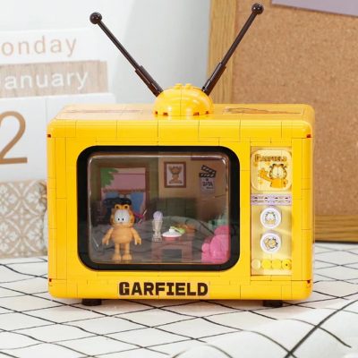 Balody 20145 Retro Television Cat Living Room Antenna TV Pet LED Light Mini Blocks Bricks Building 2 - LOZ MALL