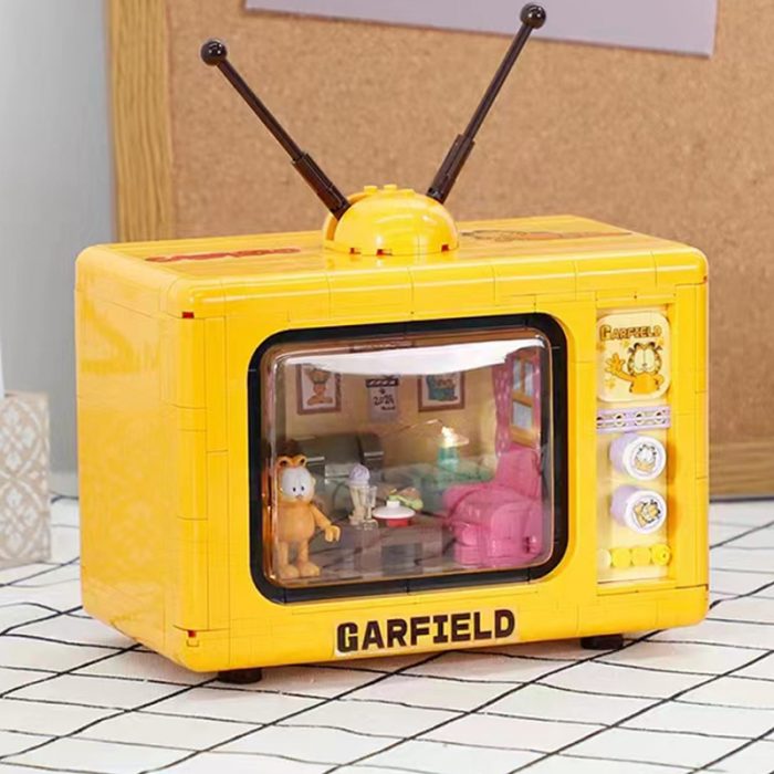 Balody 20145 Retro Television Cat Living Room Antenna TV Pet LED Light Mini Blocks Bricks Building 3 - LOZ MALL