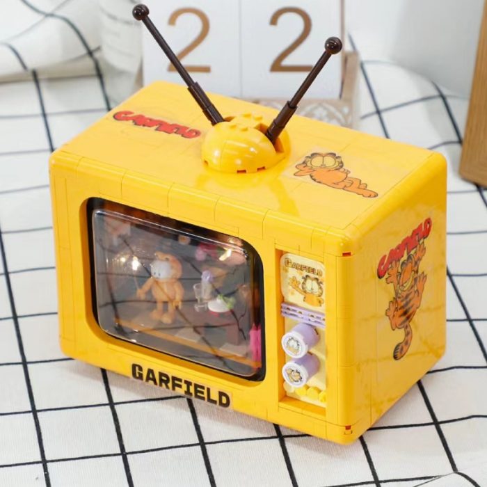 Balody 20145 Retro Television Cat Living Room Antenna TV Pet LED Light Mini Blocks Bricks Building 4 - LOZ MALL