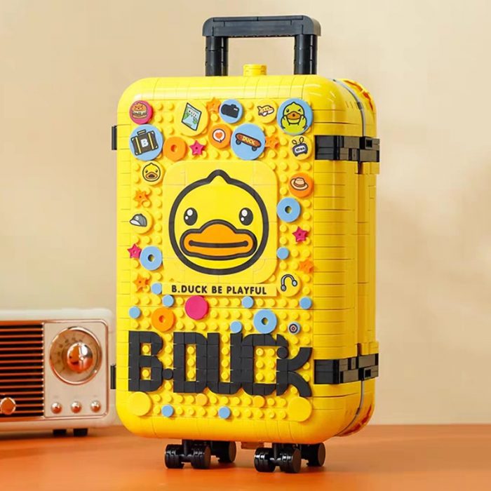 Balody 21061 Duck Travel Suitcase London Eye Big Ben Tower Bridge Train DIY Mini Blocks Bricks 3 - LOZ MALL