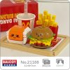 Balody 21188 Fast Food Drink Hamburger French Fries Chicken Nuggets Plate 3D Mini Blocks Bricks Building - LOZ MALL