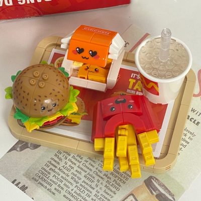 Balody 21188 Fast Food Drink Hamburger French Fries Chicken Nuggets Plate 3D Mini Blocks Bricks Building 3 - LOZ MALL