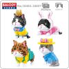 Balody Animal World Persian Cat Kitten Crown King Rabbit Overalls Hat Pet 3D Mini Diamond Blocks - LOZ MALL