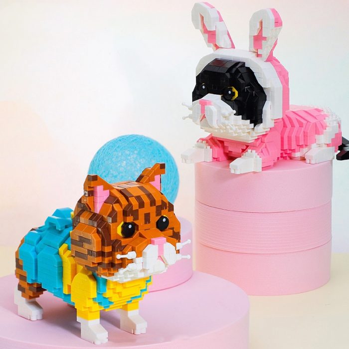 Balody Animal World Persian Cat Kitten Crown King Rabbit Overalls Hat Pet 3D Mini Diamond Blocks 3 - LOZ MALL