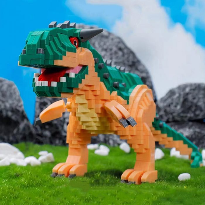 Balody Jurassic Period Dinosaur Tyrannosaurus Rex Stegosaurus Plesiosaur DIY Mini Diamond Blocks Bricks Building Toy Gift 4 - LOZ MALL