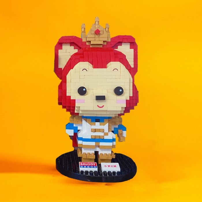 Balody Little Red Fox Lion Dance Princess Kimono Mr Animal Pet Mini Diamond Blocks Bricks Building 3 - LOZ MALL