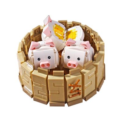 LOZ Cantonese morning tea dessert chicken feet steamer tea set assembly small particle building blocks new 5 - LOZ MALL